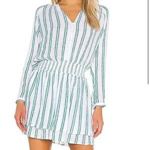 Rails Green and White Stripe Jasmine Dress